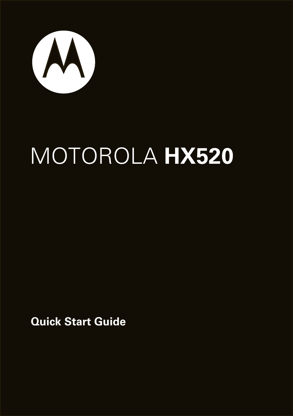 Motorola HX520 User Manual | 98 pages