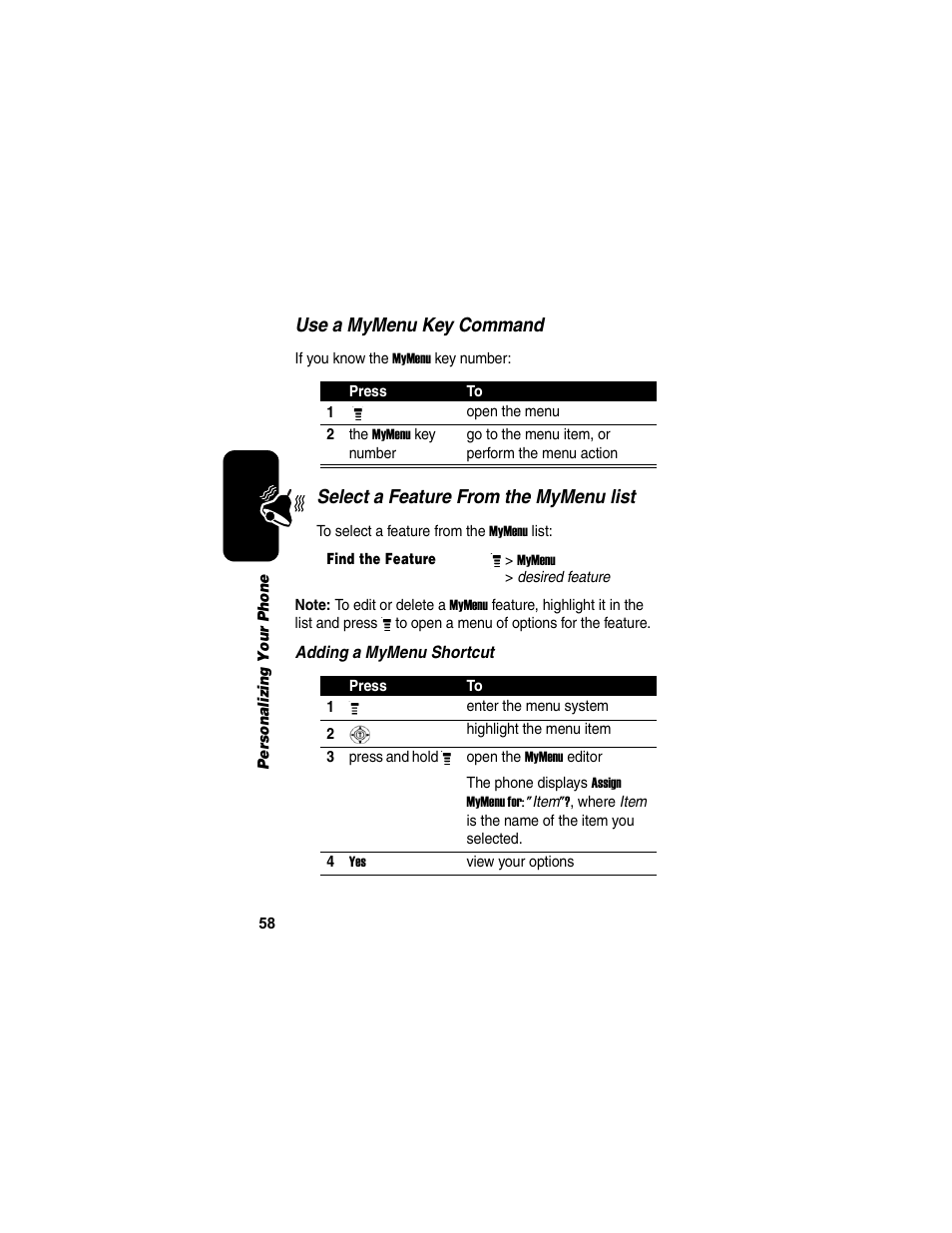 Motorola C155 User Manual | Page 60 / 120