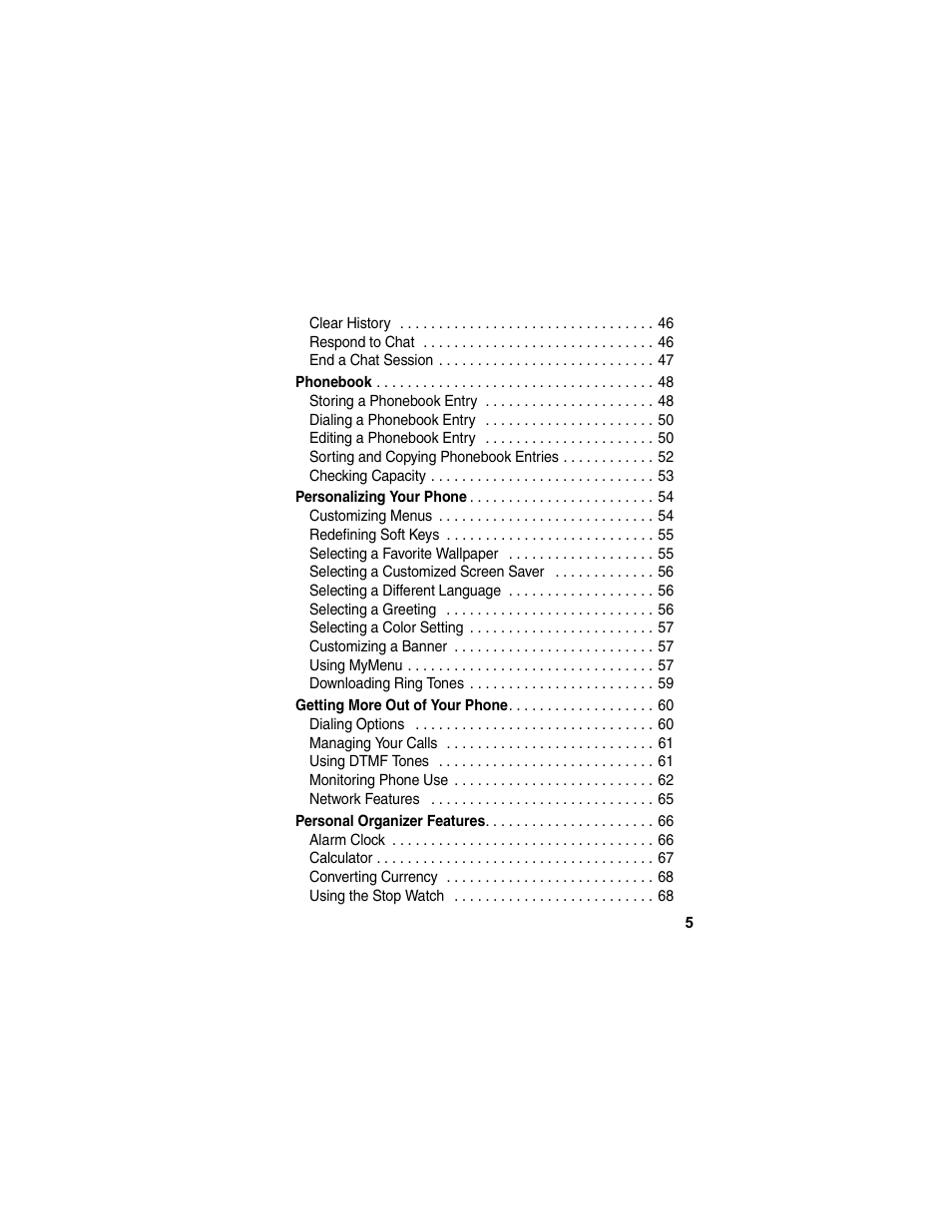Motorola C155 User Manual | Page 7 / 120