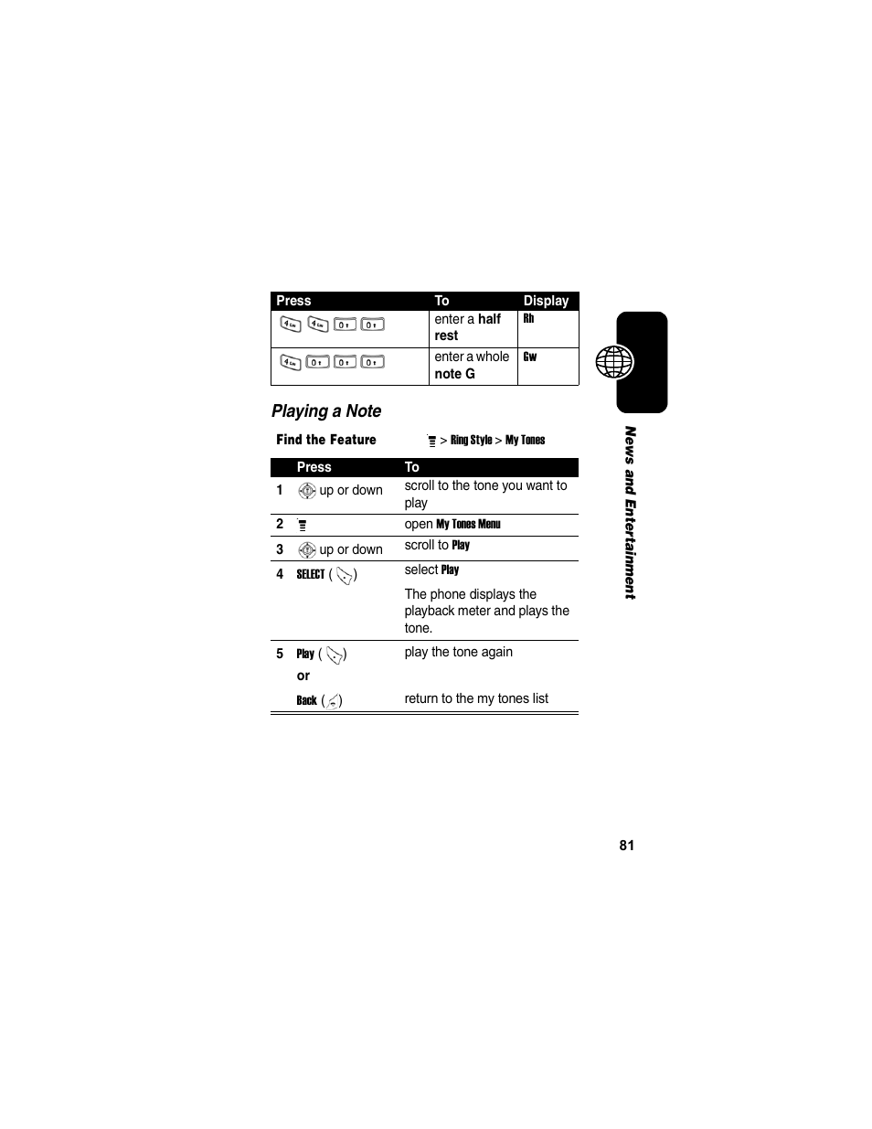 Motorola C155 User Manual | Page 83 / 120