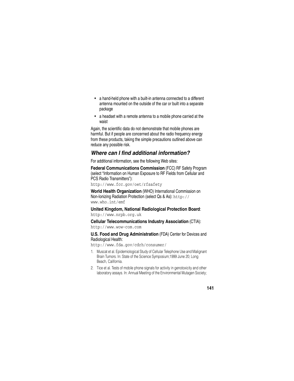 Motorola C330 User Manual | Page 143 / 166