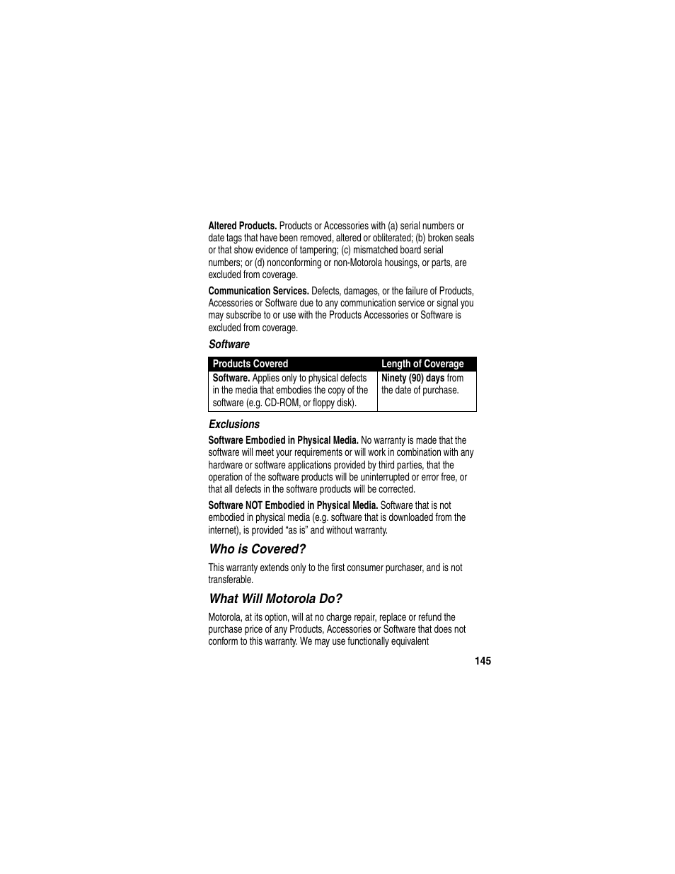 Motorola C330 User Manual | Page 147 / 166