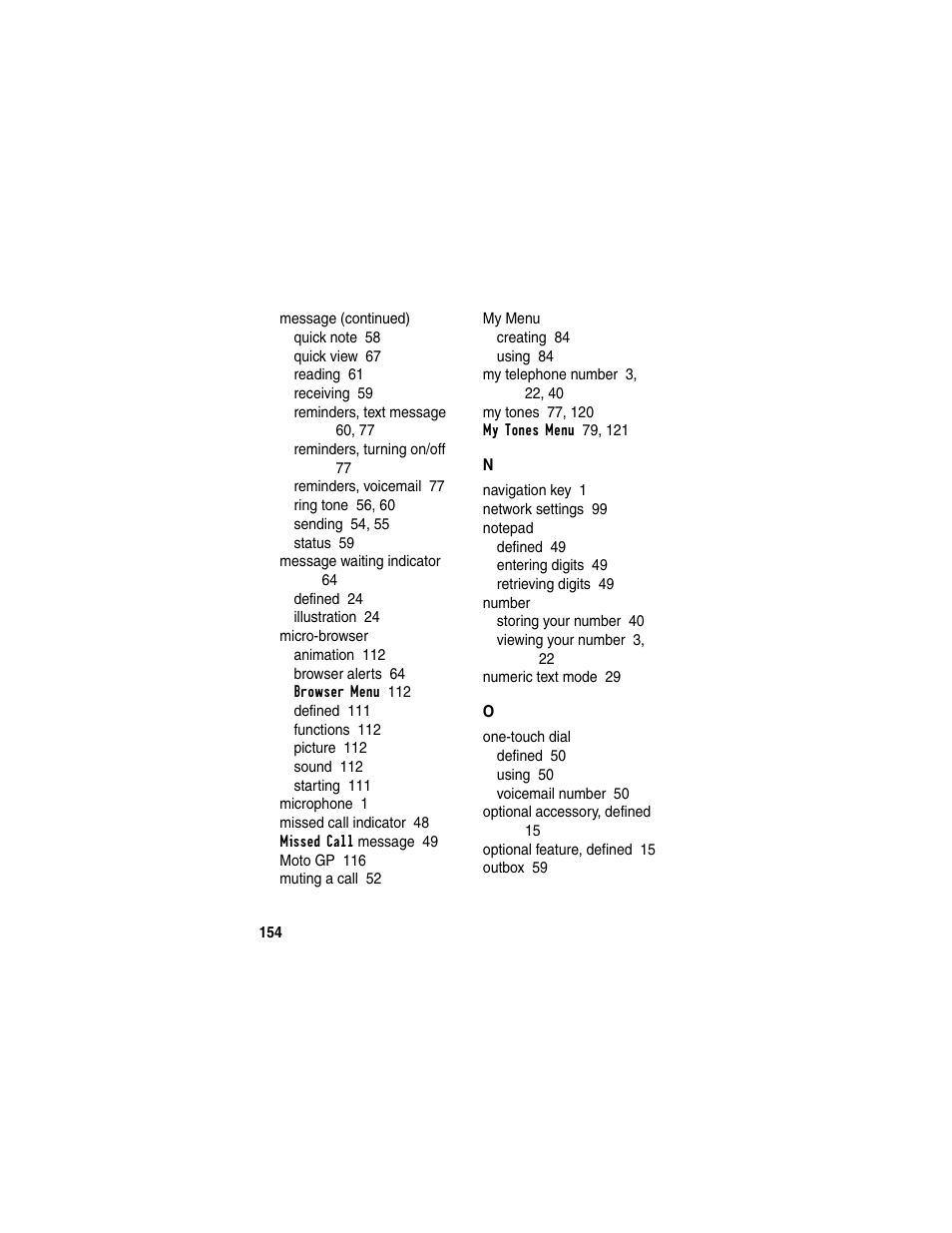 Motorola C330 User Manual | Page 156 / 166