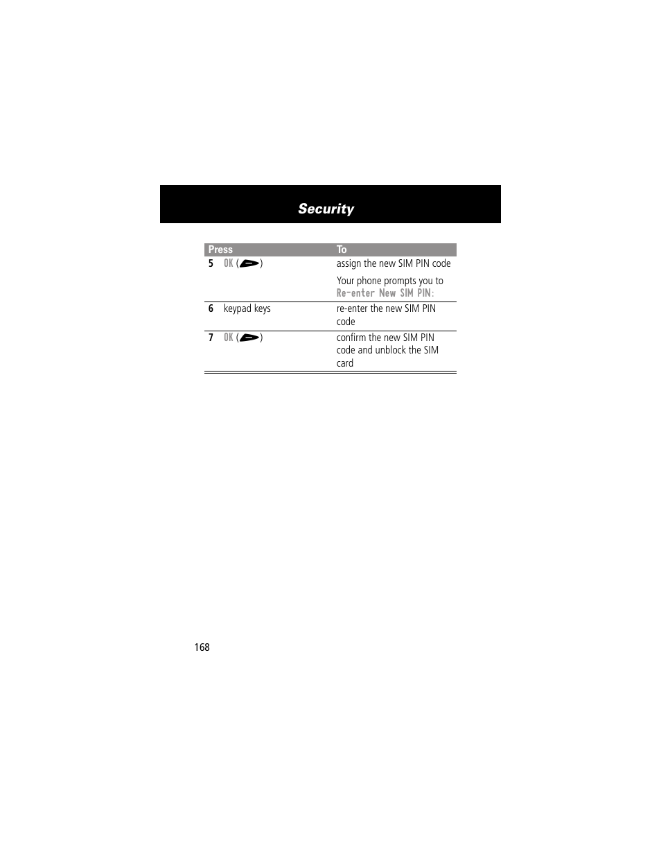 Security | Motorola 60g User Manual | Page 170 / 222