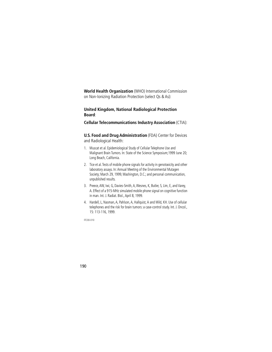 Motorola 60g User Manual | Page 192 / 222
