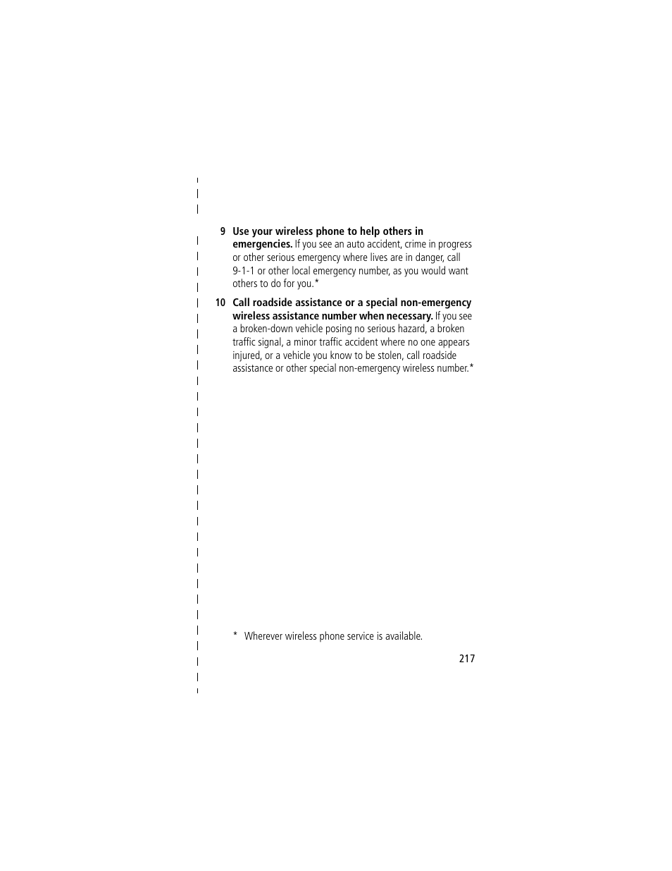 Motorola 60g User Manual | Page 219 / 222