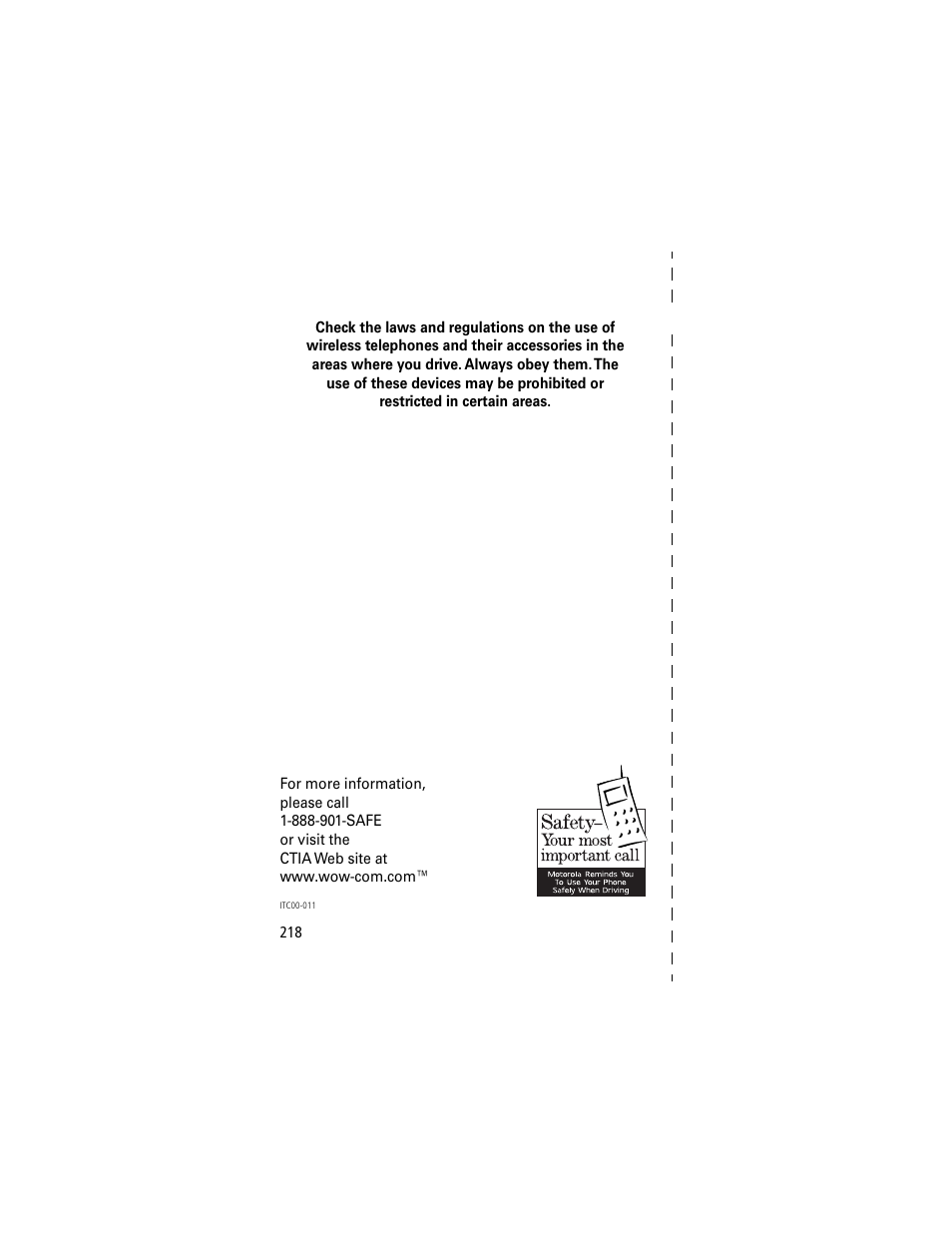 Motorola 60g User Manual | Page 220 / 222