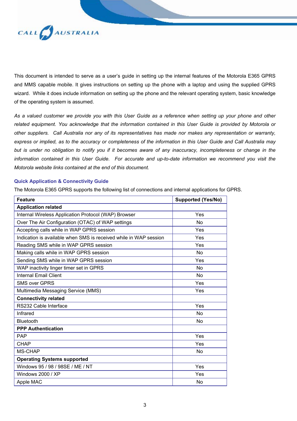 Motorola E365 User Manual | Page 3 / 6