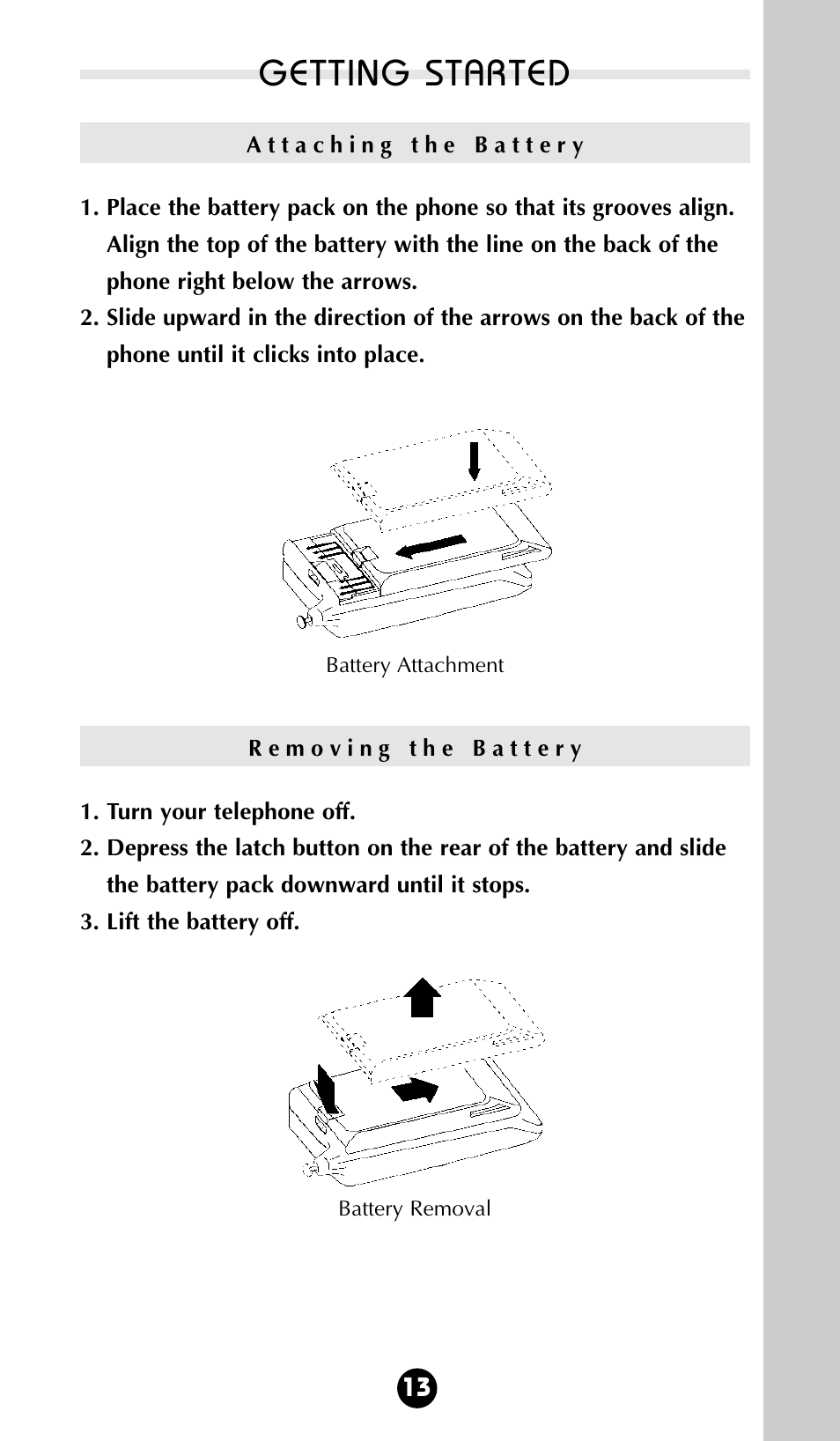 Getting started | Motorola 68P09396A92-A User Manual | Page 13 / 64