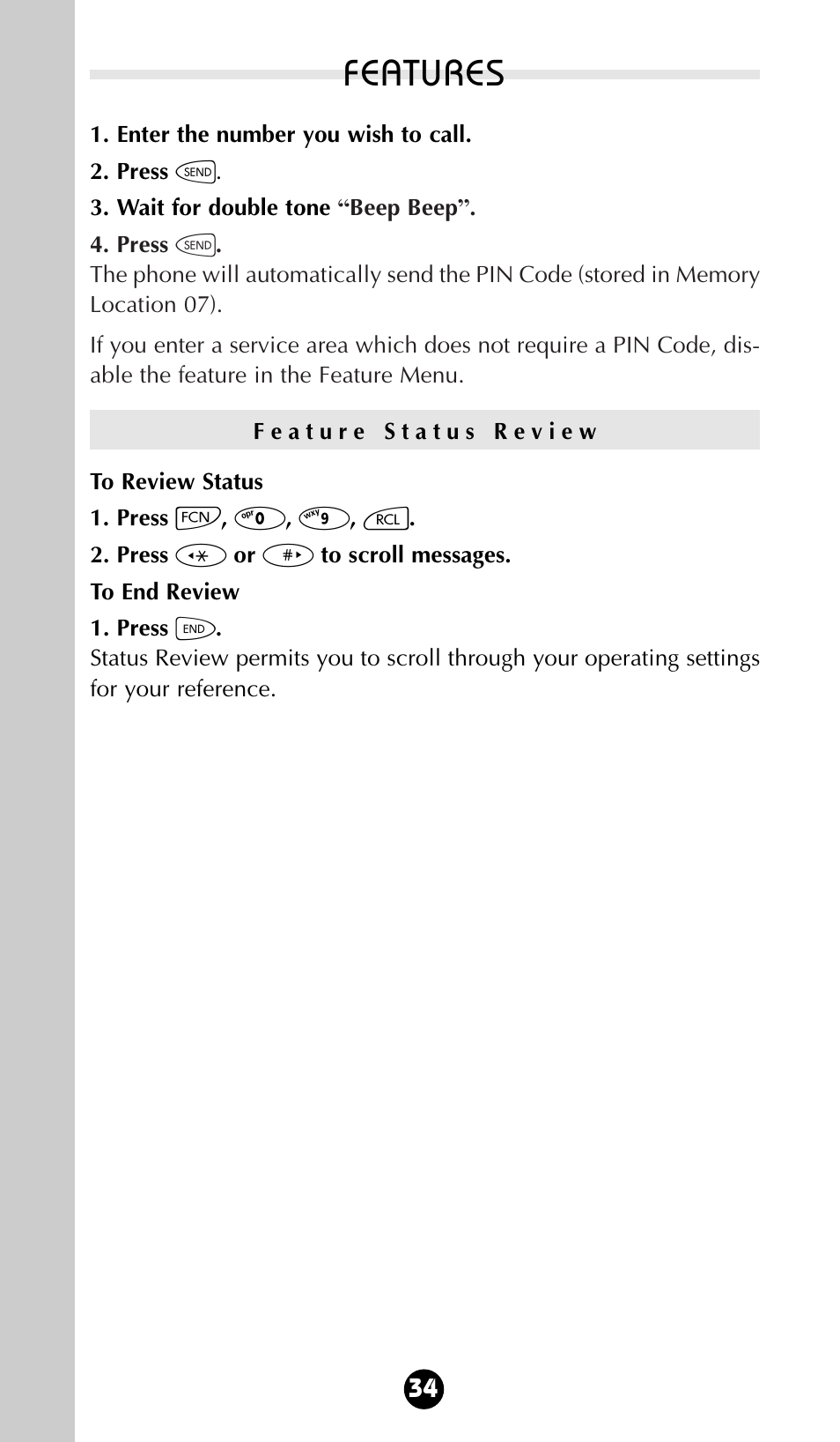 Features | Motorola 68P09396A92-A User Manual | Page 34 / 64