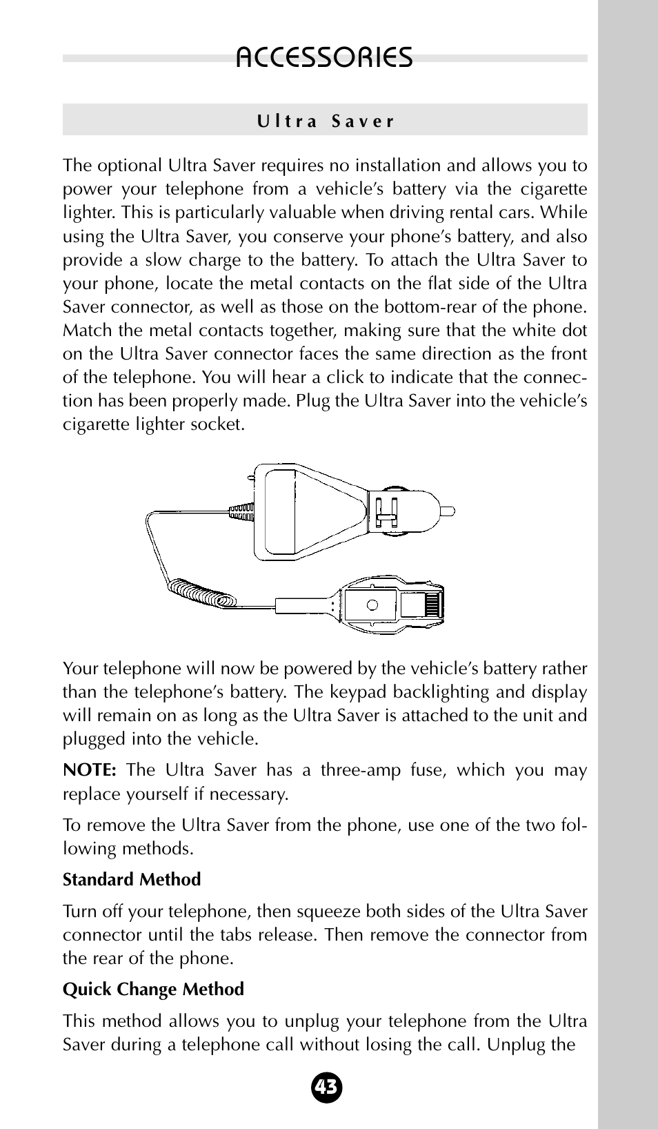 Accessories | Motorola 68P09396A92-A User Manual | Page 43 / 64