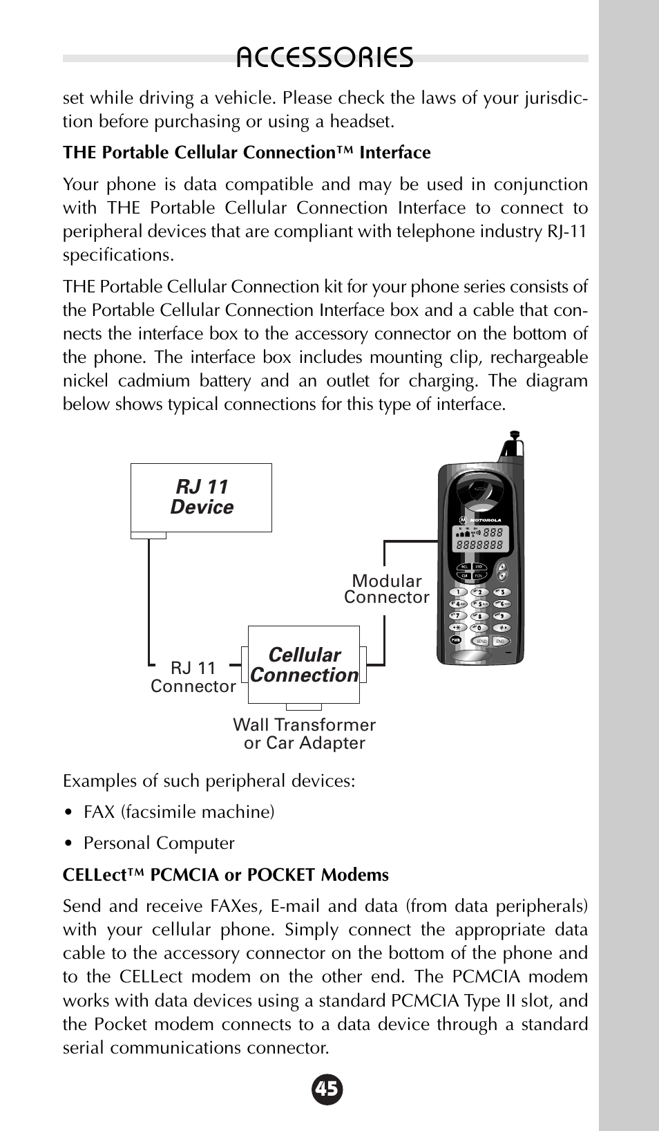 Accessories | Motorola 68P09396A92-A User Manual | Page 45 / 64