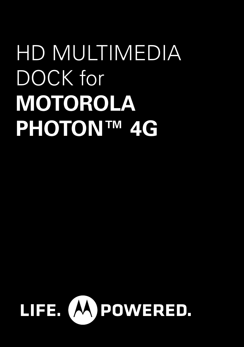 Motorola PHOTON SJYN0827A User Manual | 38 pages