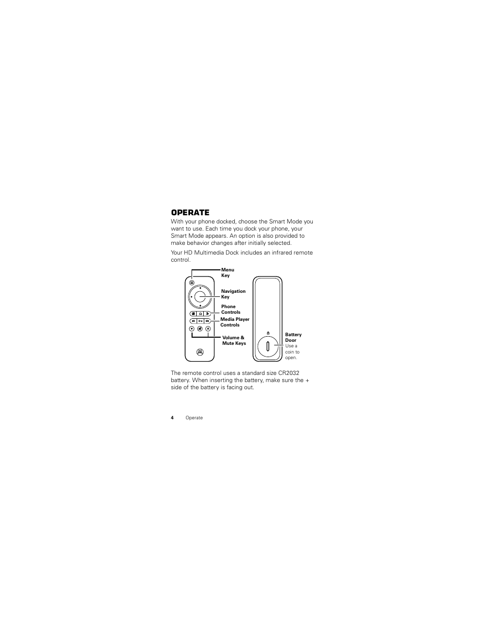 Operate | Motorola PHOTON SJYN0827A User Manual | Page 6 / 38