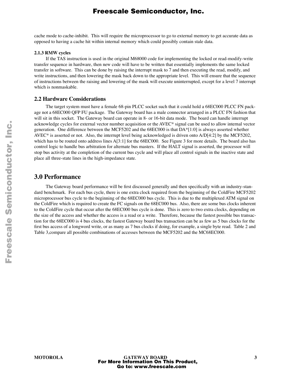 Motorola VL-RISC MCF5202 User Manual | Page 3 / 19