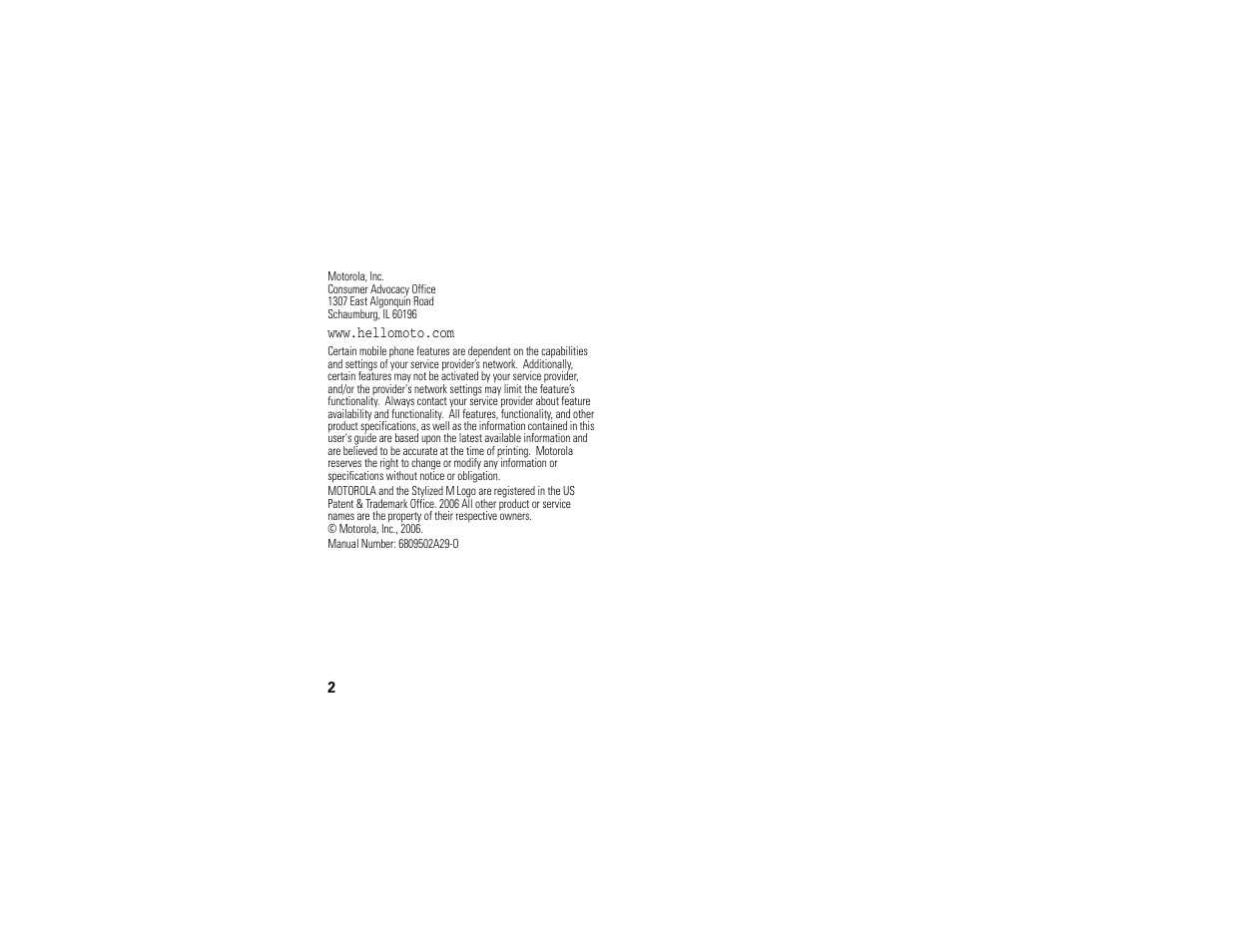Motorola C139 User Manual | Page 4 / 174