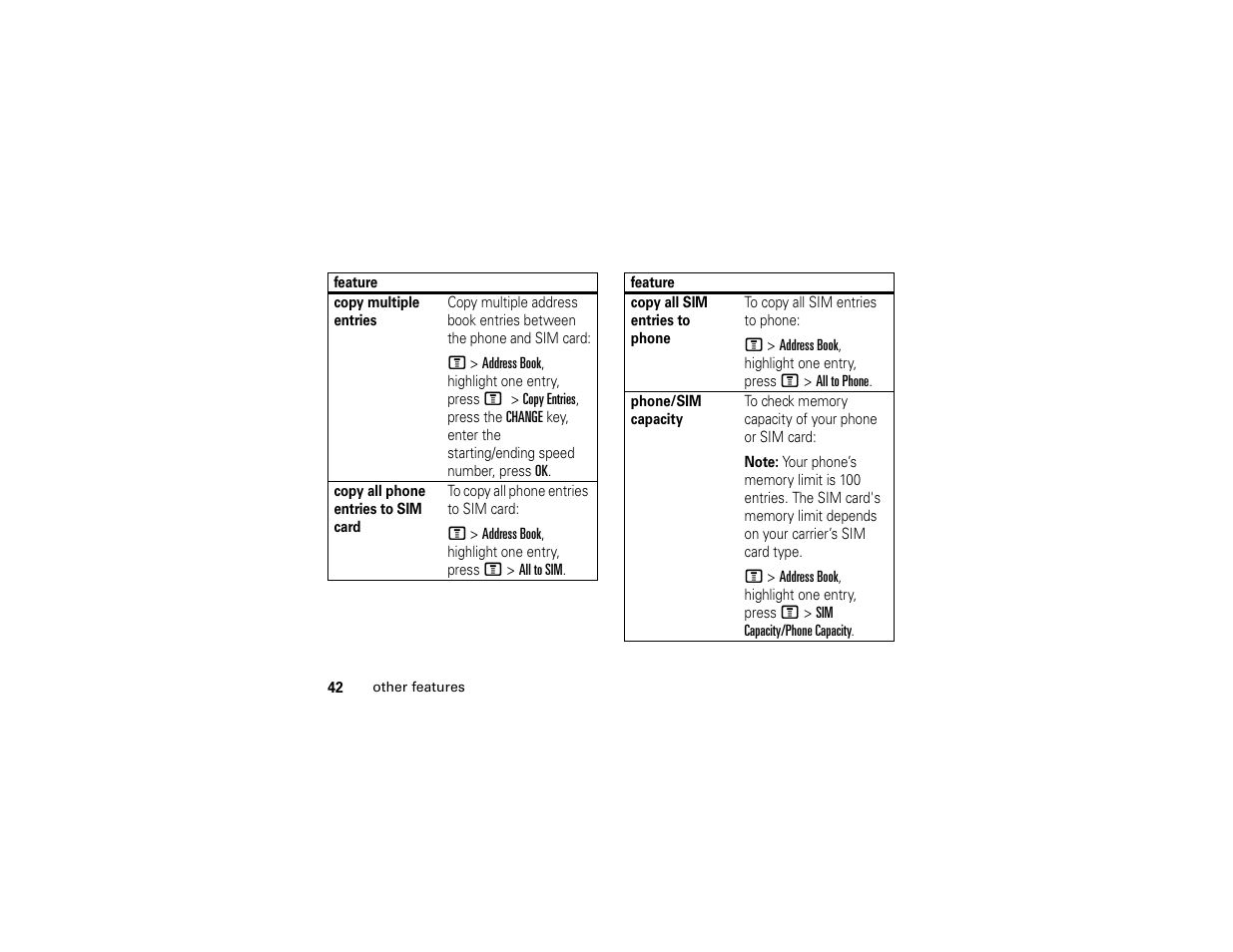 Motorola C139 User Manual | Page 44 / 174