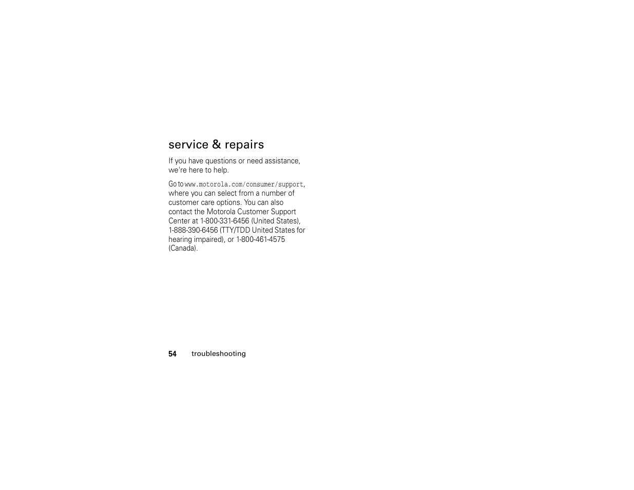 Service & repairs | Motorola C139 User Manual | Page 56 / 174