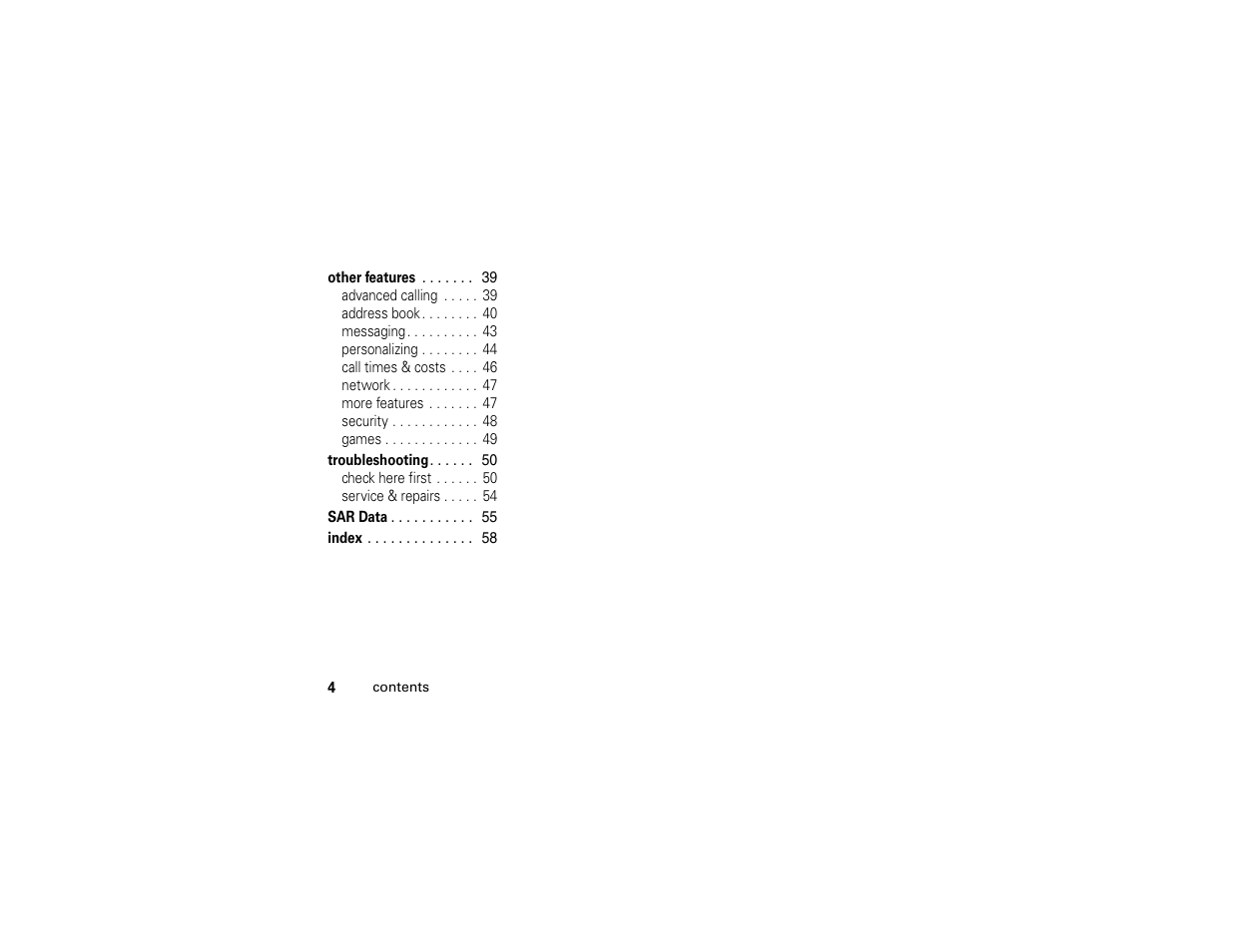 Motorola C139 User Manual | Page 6 / 174
