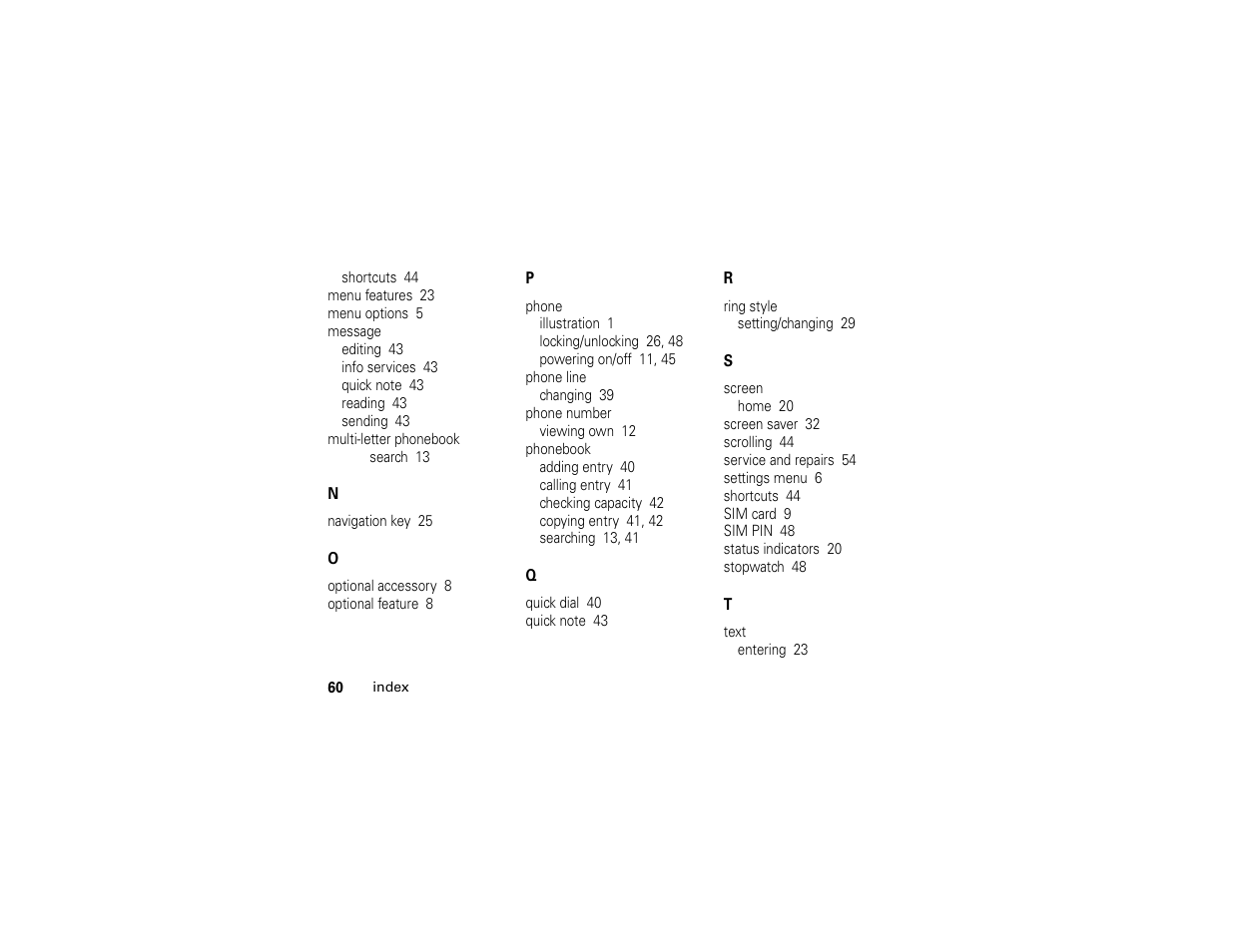 Motorola C139 User Manual | Page 62 / 174