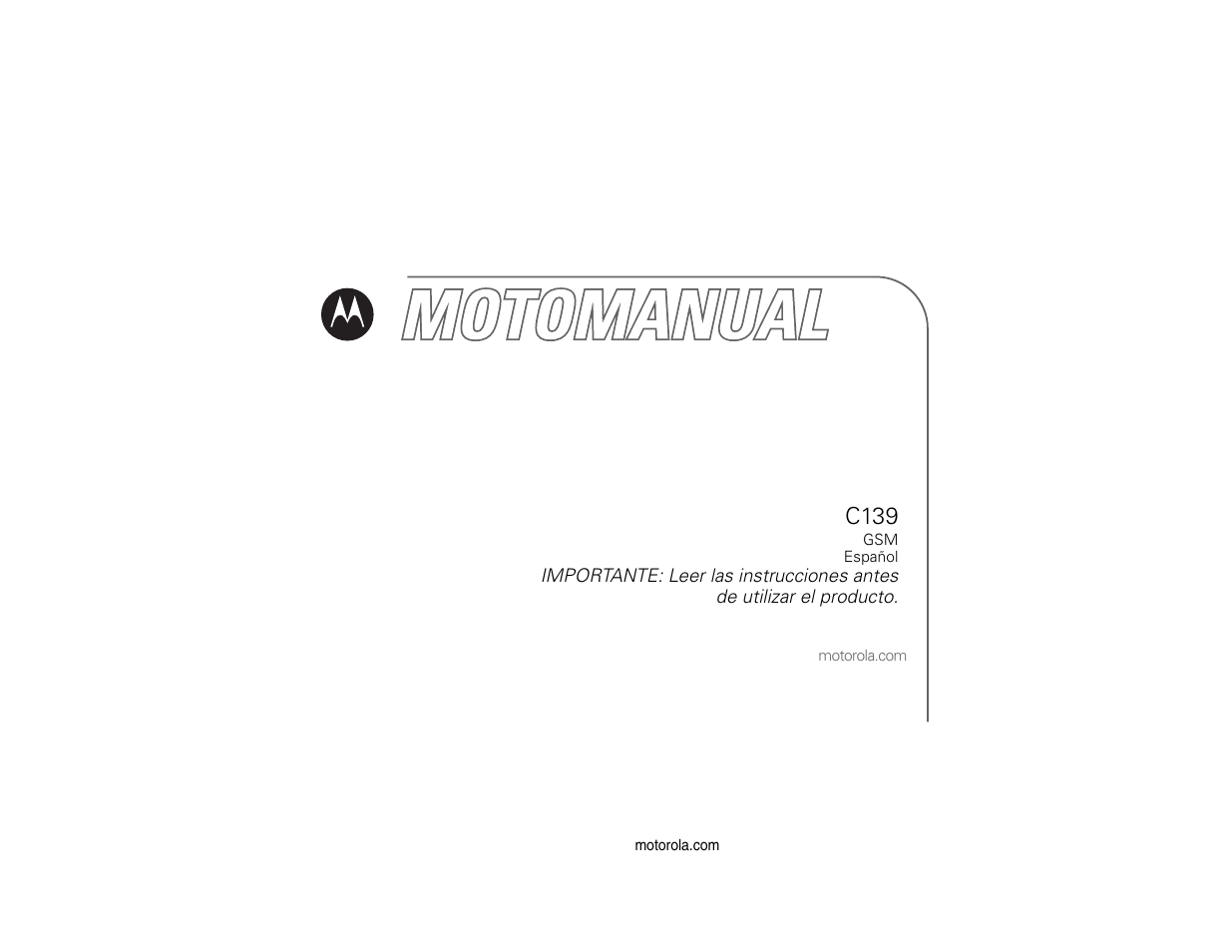 C139 | Motorola C139 User Manual | Page 83 / 174