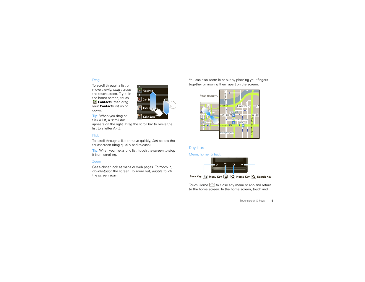 Key tips, N c la rk s t, Pph h rra do ee do ph h | Motorola 68000202474-C User Manual | Page 7 / 58