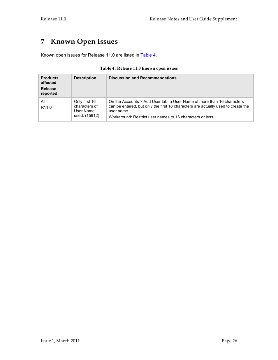 7 known open issues | Motorola Canopy FSK and OFDM radios PTP 100 (FSK) User Manual | Page 26 / 56