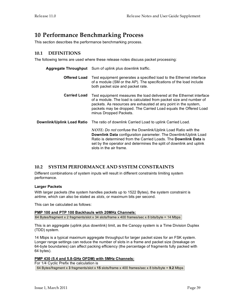 10 performance benchmarking process | Motorola Canopy FSK and OFDM radios PTP 100 (FSK) User Manual | Page 39 / 56