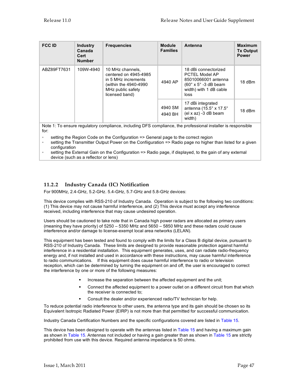 Motorola Canopy FSK and OFDM radios PTP 100 (FSK) User Manual | Page 47 / 56