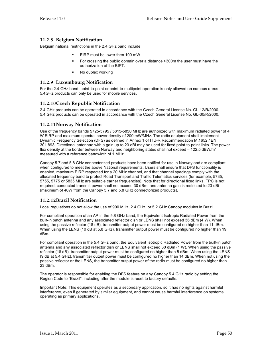 Motorola Canopy FSK and OFDM radios PTP 100 (FSK) User Manual | Page 50 / 56