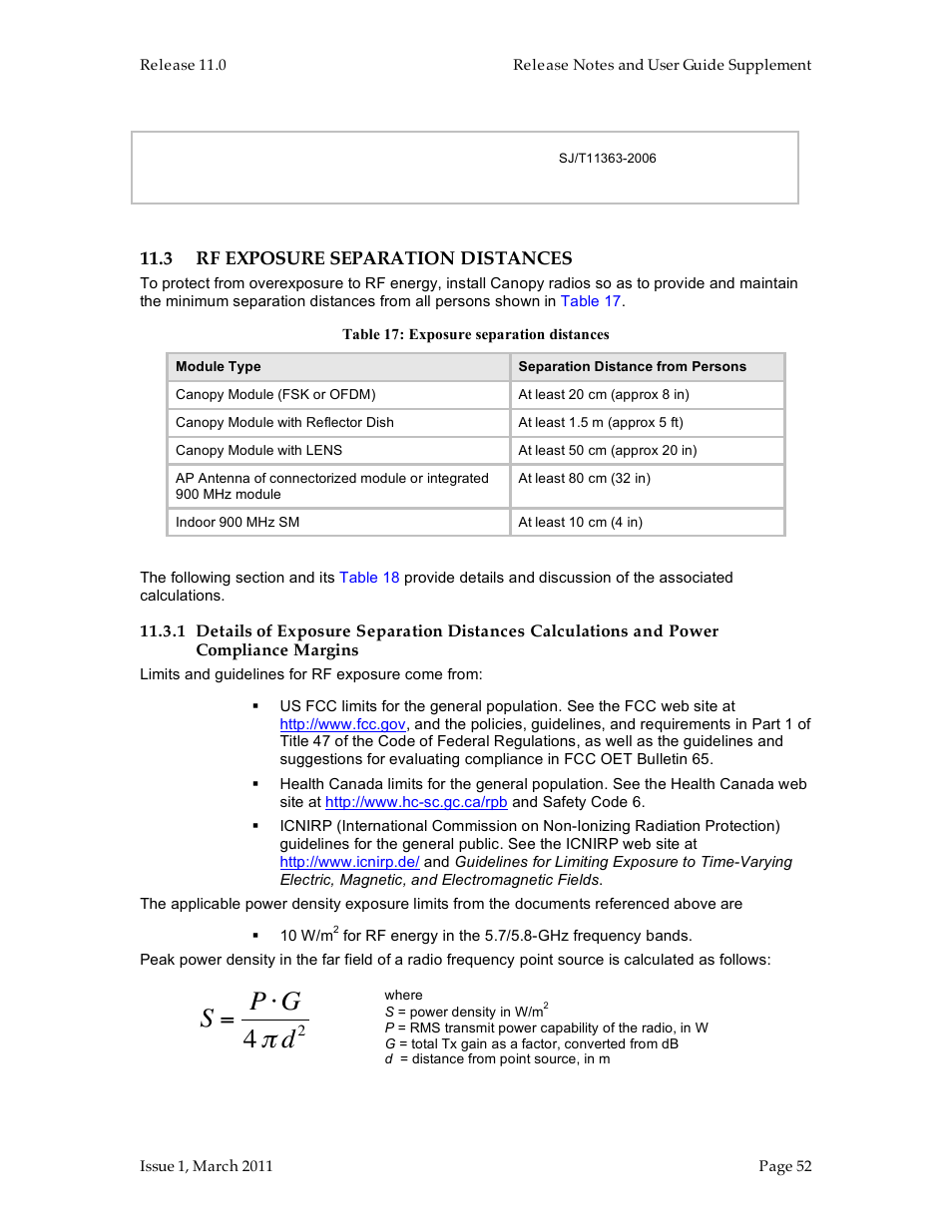 S = p " g 4 | Motorola Canopy FSK and OFDM radios PTP 100 (FSK) User Manual | Page 52 / 56