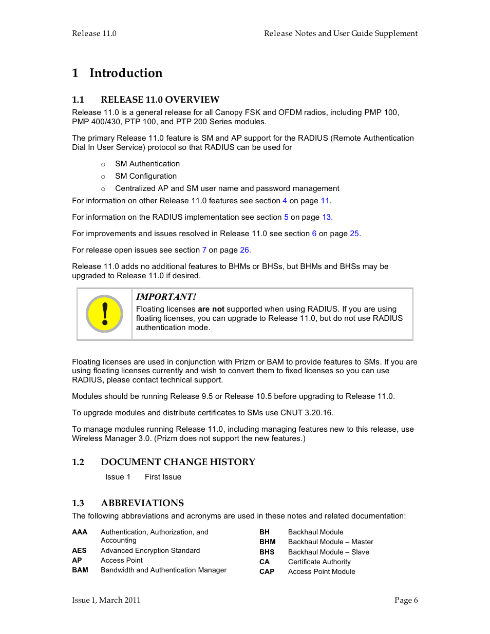 1 introduction | Motorola Canopy FSK and OFDM radios PTP 100 (FSK) User Manual | Page 6 / 56