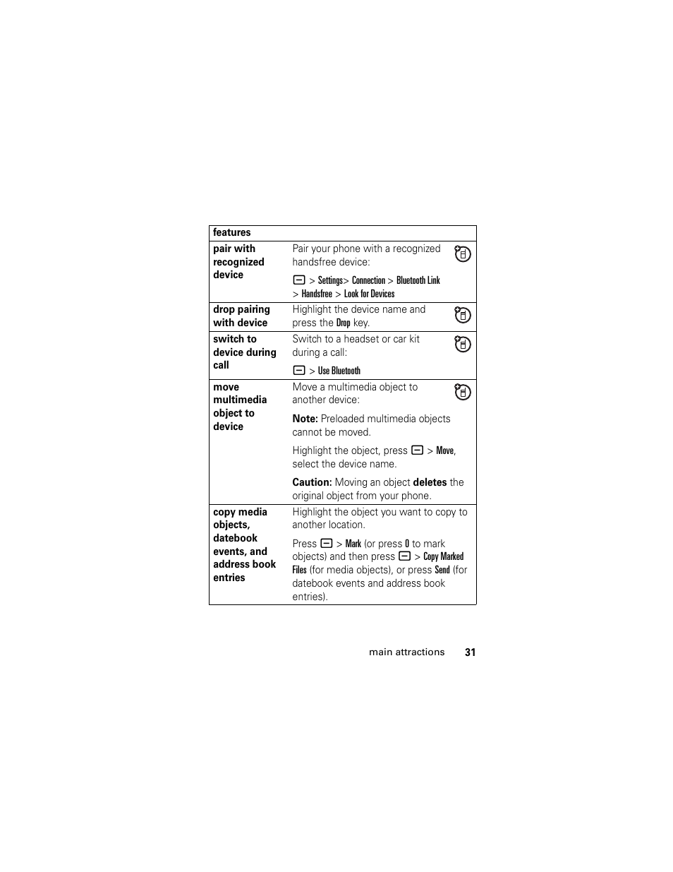 Motorola HELLOMOTO SLVR L7 User Manual | Page 31 / 104