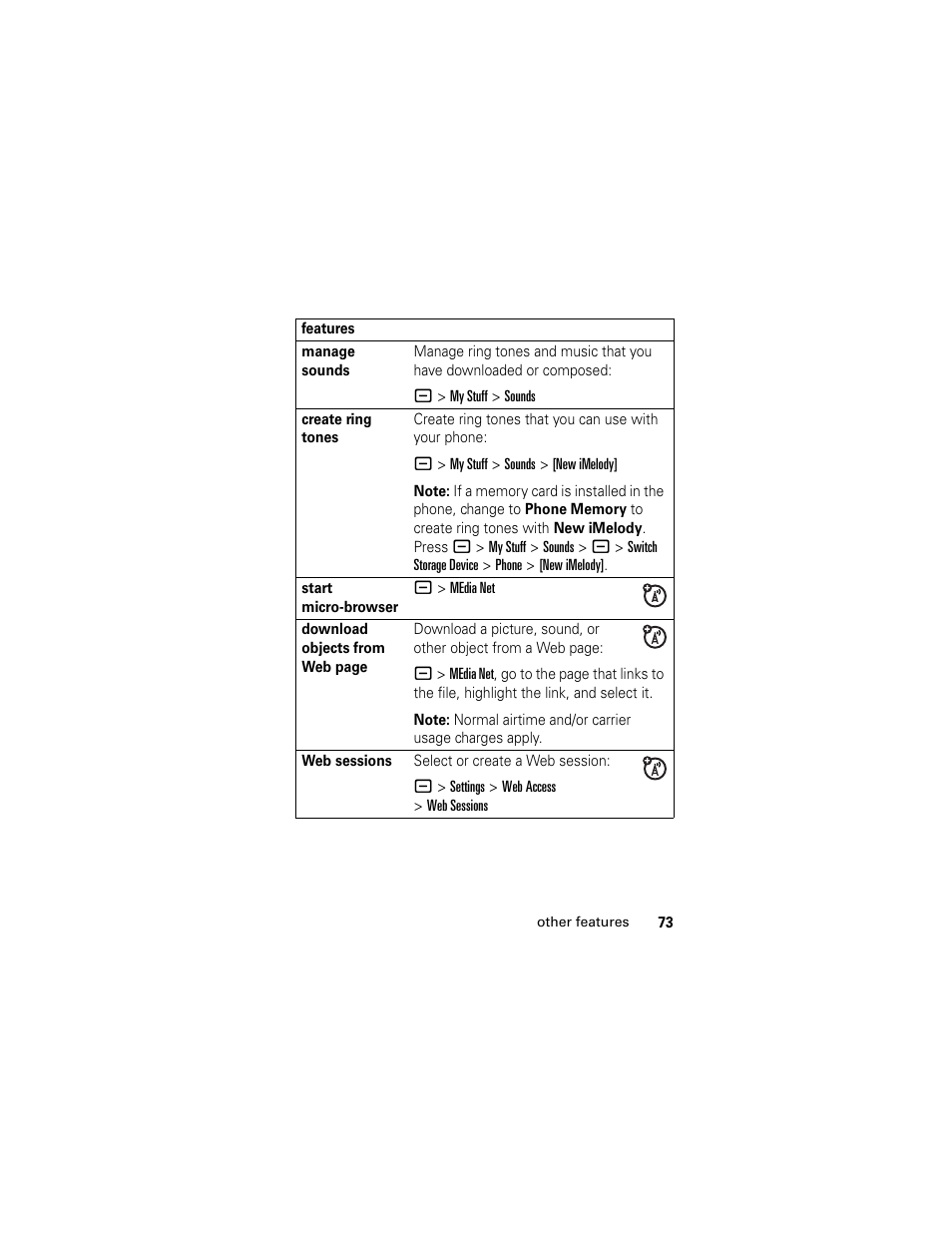 Motorola HELLOMOTO SLVR L7 User Manual | Page 73 / 104