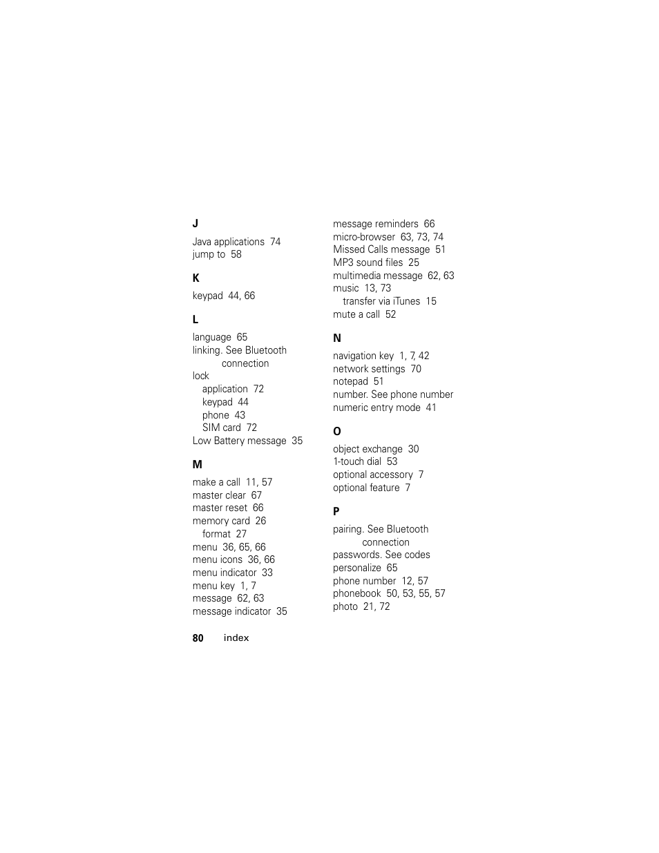 Motorola HELLOMOTO SLVR L7 User Manual | Page 80 / 104