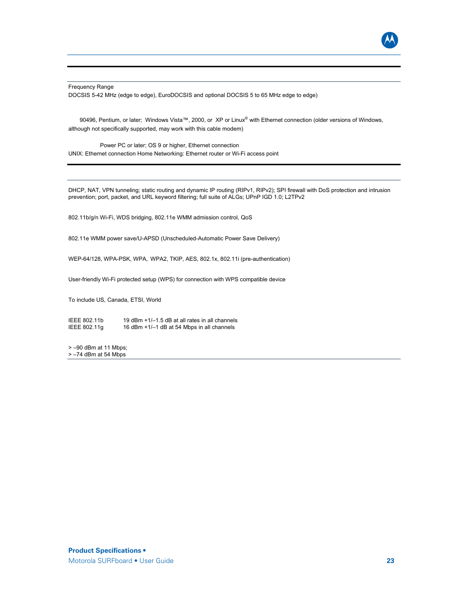 Motorola SURFboard SBG6580 Series User Manual | Page 31 / 36