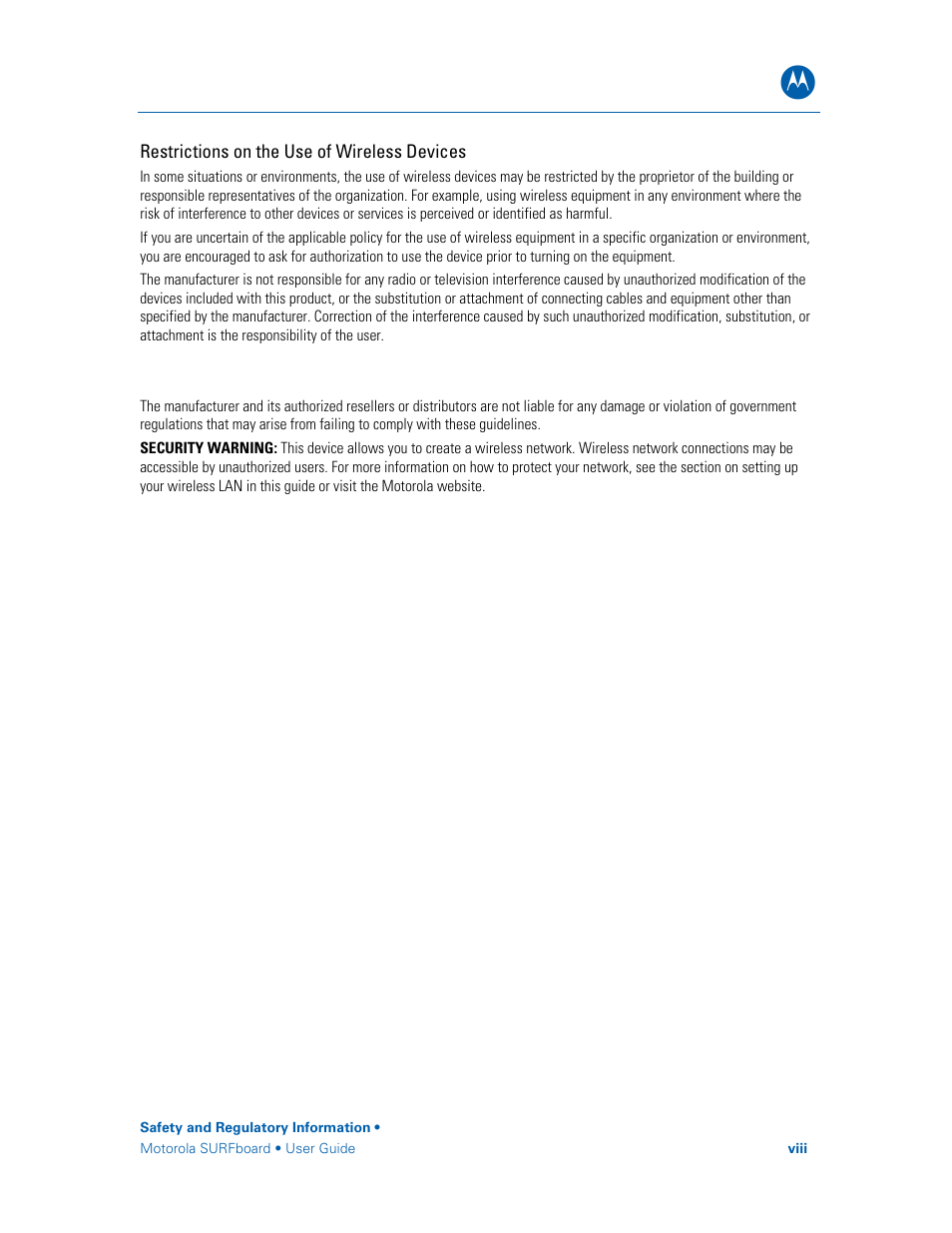 Newboilerplate | Motorola SURFboard SBG6580 Series User Manual | Page 8 / 36