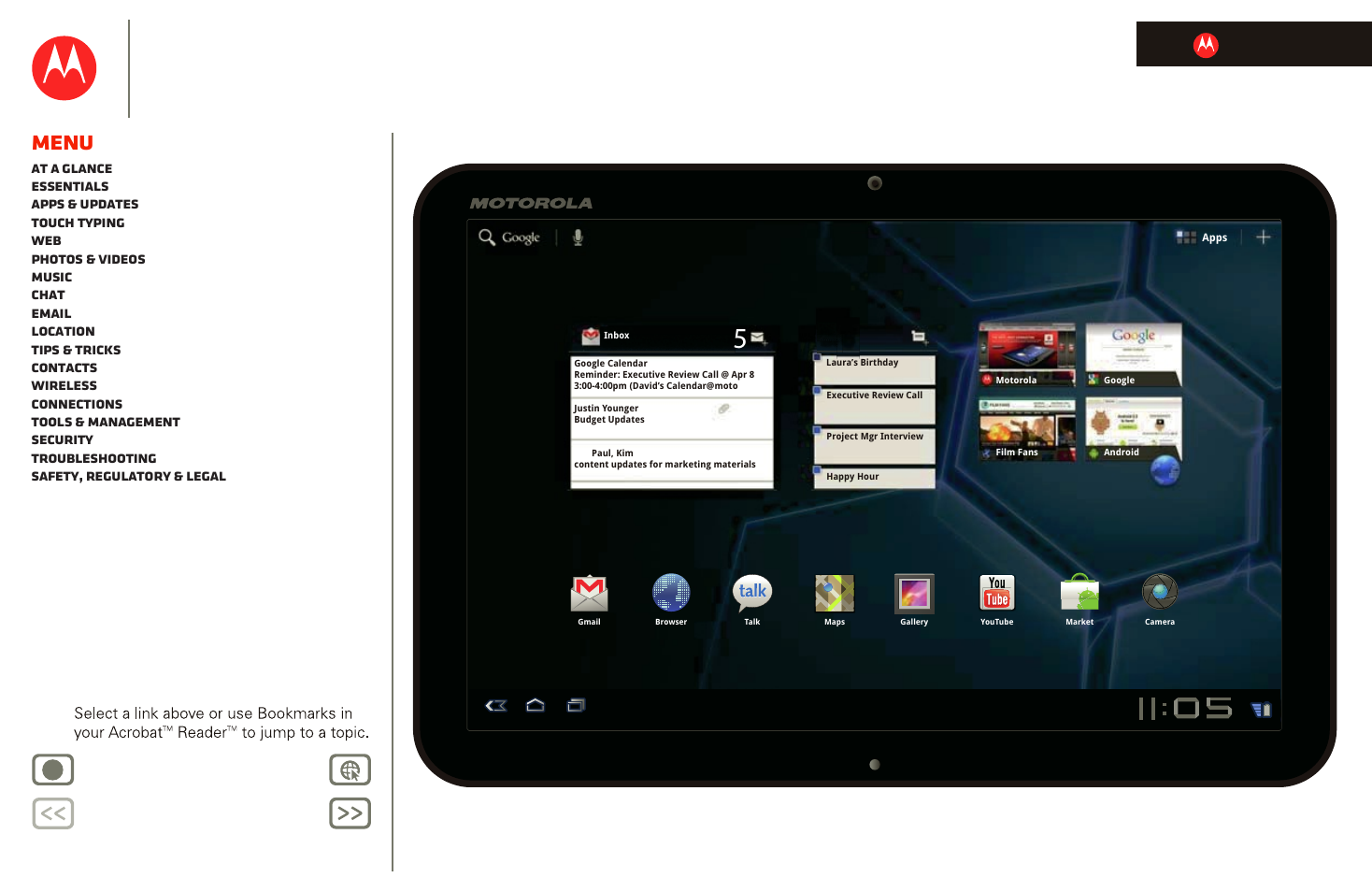 Motorola XOOM User Manual | 57 pages