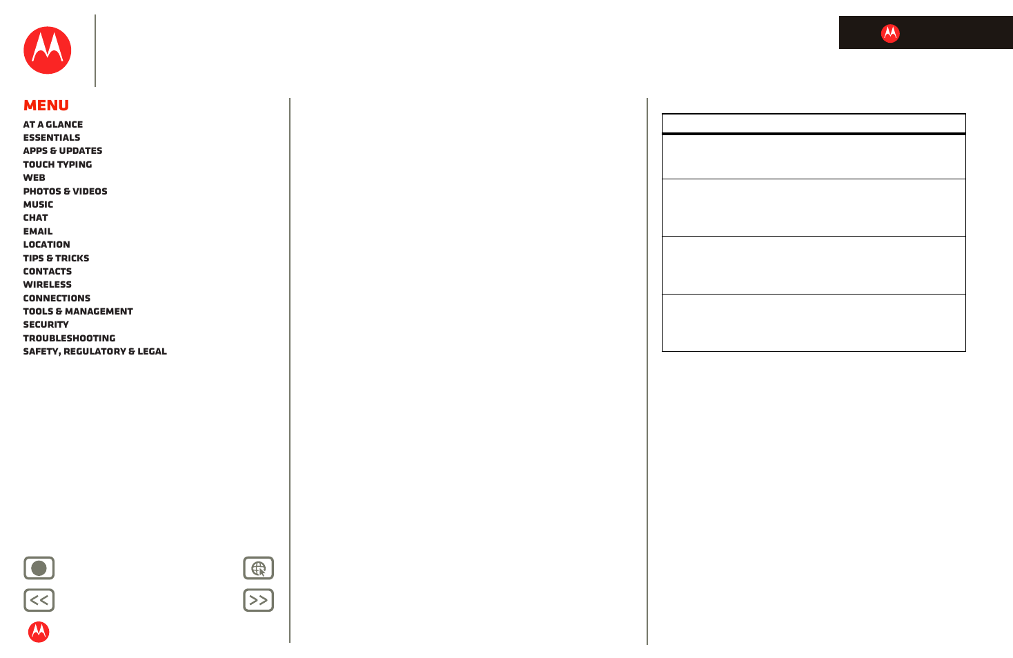 Export law assurances, Product registration, Service & repairs | Next, Motorola xoom, Menu | Motorola XOOM User Manual | Page 55 / 57