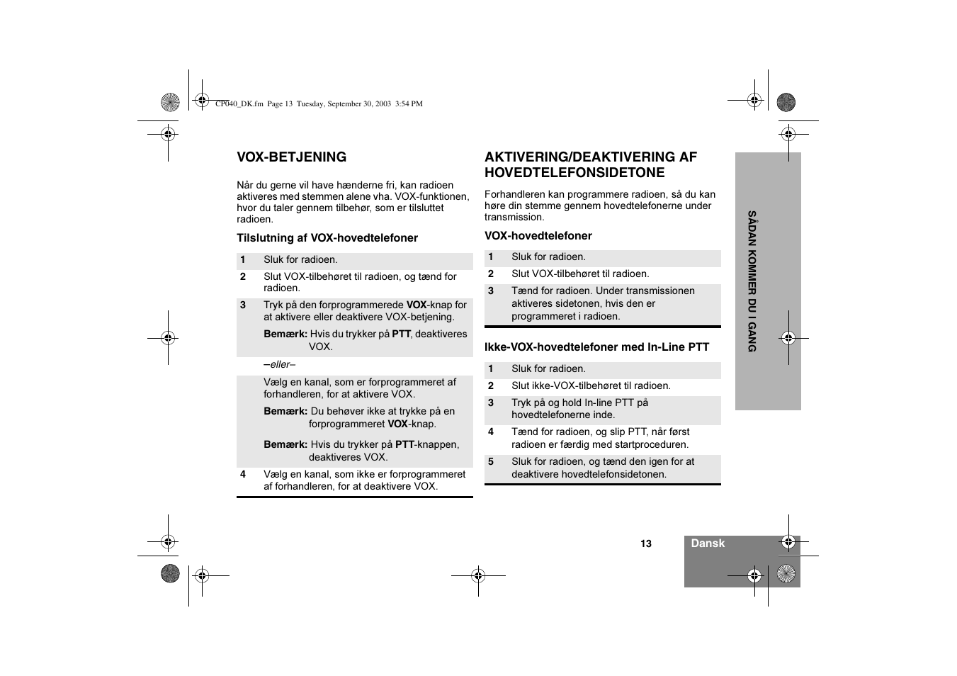 Motorola CP040 User Manual | Page 111 / 292