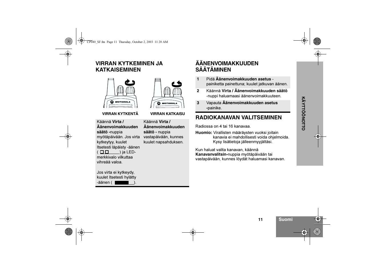 Motorola CP040 User Manual | Page 157 / 292