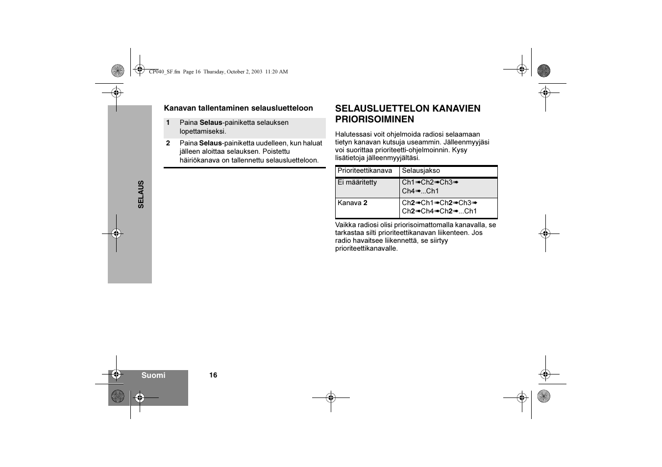 Motorola CP040 User Manual | Page 162 / 292