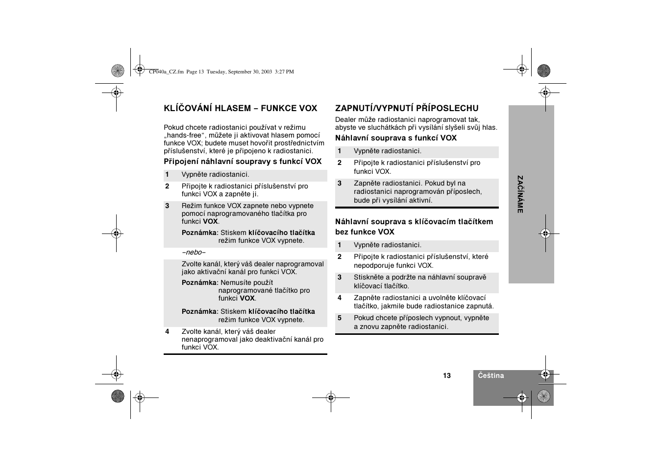 Motorola CP040 User Manual | Page 207 / 292