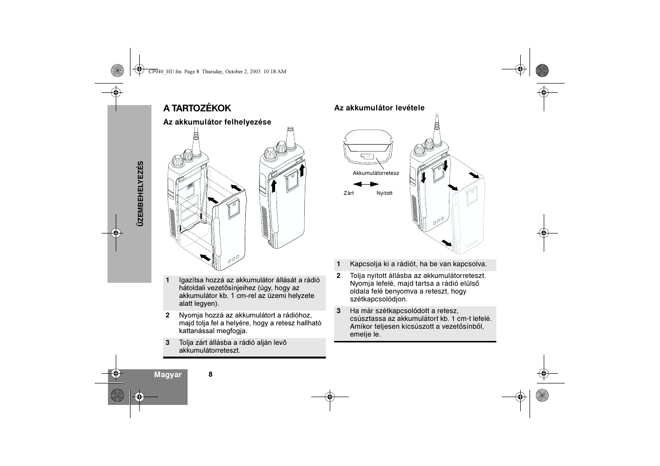 Motorola CP040 User Manual | Page 218 / 292