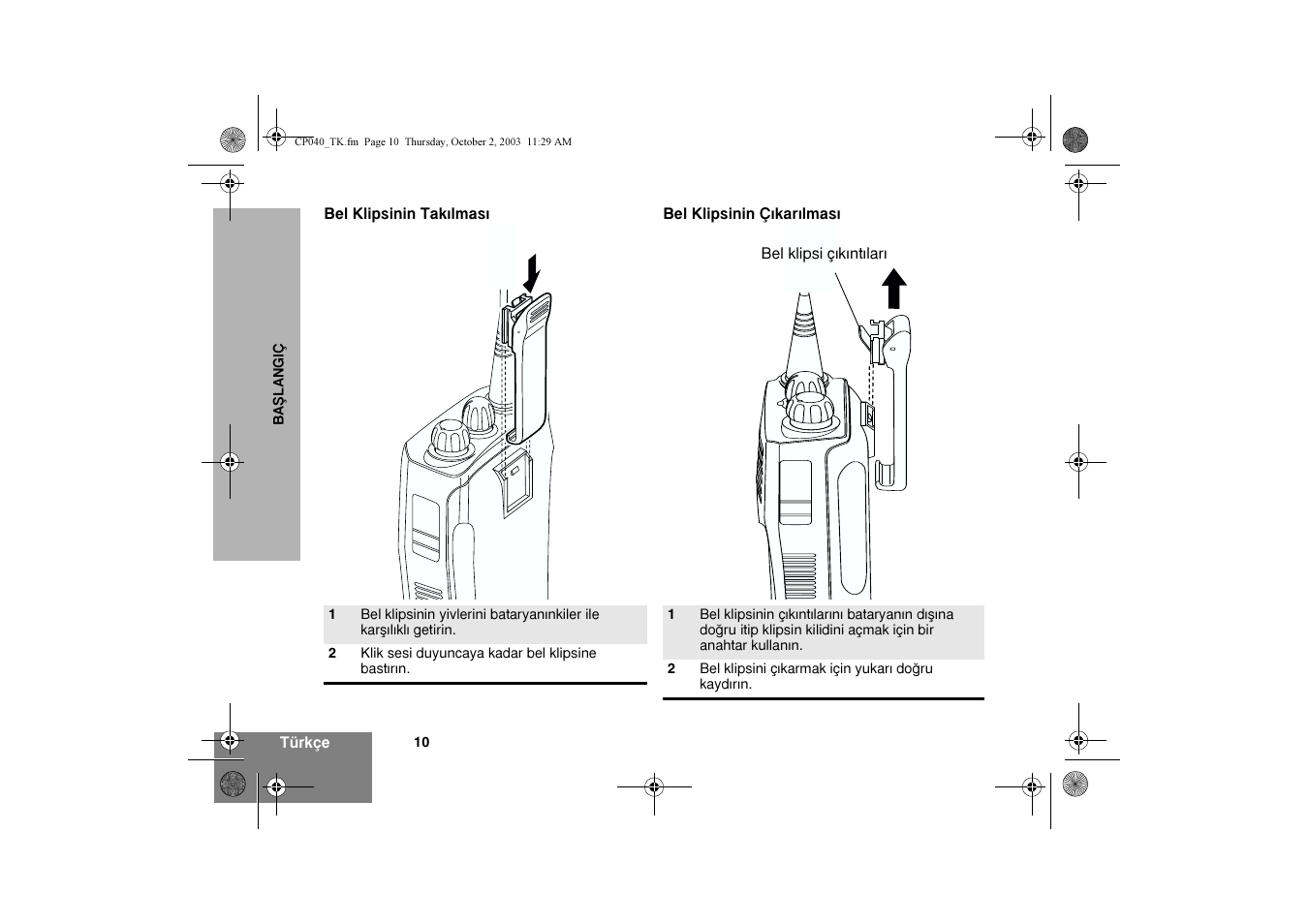 Motorola CP040 User Manual | Page 268 / 292