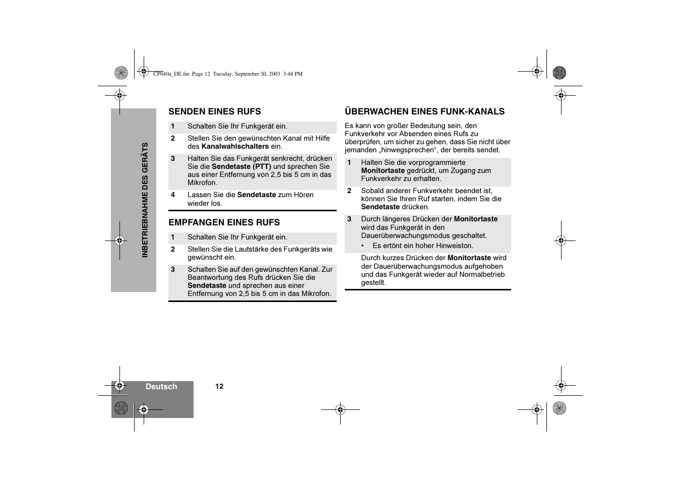 Motorola CP040 User Manual | Page 30 / 292