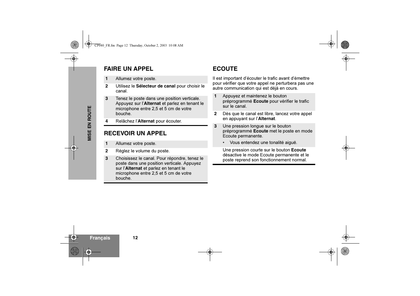 Motorola CP040 User Manual | Page 46 / 292