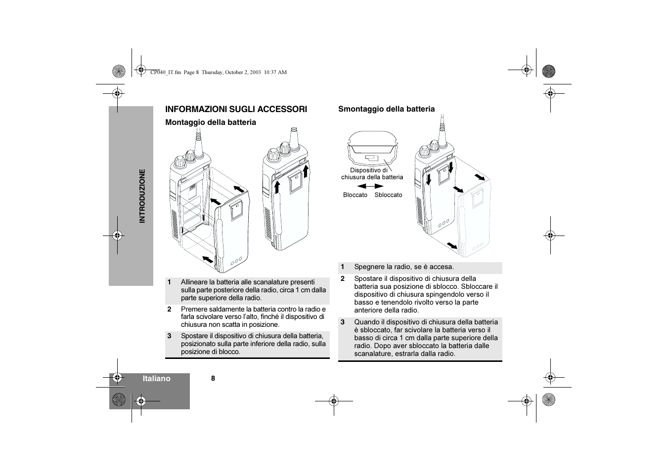 Motorola CP040 User Manual | Page 74 / 292