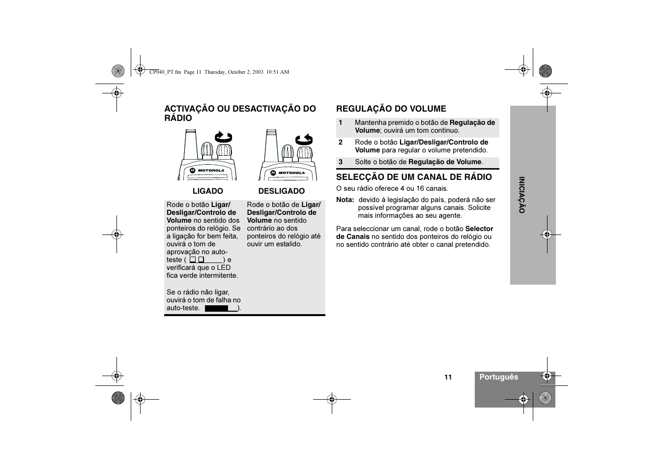 Motorola CP040 User Manual | Page 93 / 292