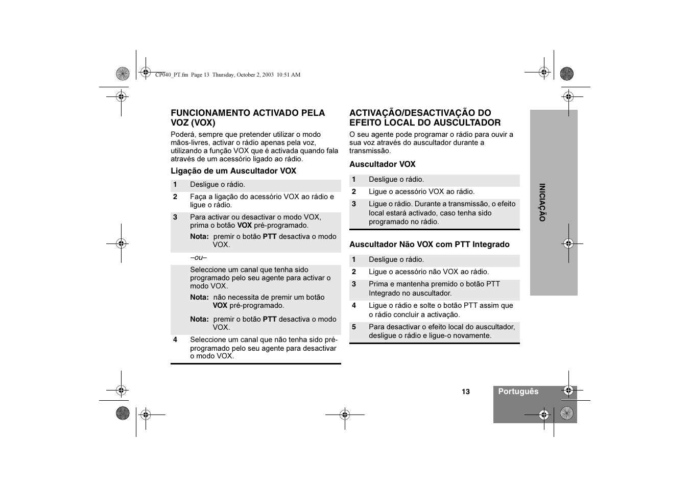 Motorola CP040 User Manual | Page 95 / 292